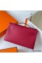 Hermes Kelly Pochette Handmade Bag In Rouge Grenat Epsom Calfskin