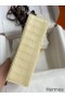 Hermes Kelly Pochette Handmade Bag In Vanille Matte Alligator Leather