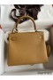Hermes Kelly Retourne 25 Handmade Bag In Biscuit Clemence Leather