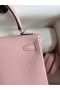 Hermes Kelly Retourne 25 Handmade Bag In Rose Sakura Swift Calfskin