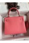 Hermes Kelly Retourne 25 Handmade Bag In Rose d'Ete Swift Calfskin