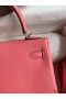Hermes Kelly Retourne 25 Handmade Bag In Rose d'Ete Swift Calfskin