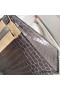 Hermes Kelly Retourne 25 Handmade Bag In Taupe Crocodile Niloticus Shiny Skin