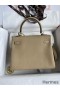 Hermes Kelly Retourne 25 Handmade Bag In Trench Clemence Leather