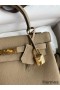 Hermes Kelly Retourne 25 Handmade Bag In Trench Clemence Leather