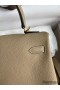Hermes Kelly Retourne 25 Handmade Bag In Trench Clemence Leather