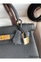 Hermes Kelly Retourne 28 Handmade Bag In Black Clemence Leather