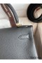 Hermes Kelly Retourne 28 Handmade Bag In Black Clemence Leather