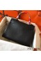 Hermes Kelly Retourne 28 Handmade Bag In Black Swift Calfskin