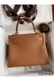 Hermes Kelly Retourne 28 Handmade Bag In Gold Clemence Leather