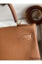 Hermes Kelly Retourne 28 Handmade Bag In Gold Clemence Leather
