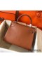 Hermes Kelly Retourne 28 Handmade Bag In Gold Swift Calfskin