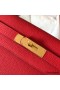 Hermes Kelly Retourne 28 Handmade Bag In Red Clemence Leather