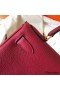 Hermes Kelly Retourne 28 Handmade Bag In Ruby Clemence Leather