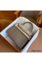 Hermes Kelly Retourne 28 Handmade Bag In Taupe Togo Leather