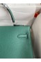 Hermes Kelly Retourne 32 Handmade Bag In Malachite Clemence Leather