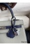 Hermes Kelly Sellier 25 Bicolor Bag in Pearl Grey and Blue Mysore Goatskin