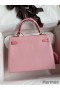 Hermes Kelly Sellier 25 Bicolor Bag in Rose Confetti and Lipstick Mysore Goatskin
