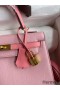 Hermes Kelly Sellier 25 Bicolor Bag in Rose Confetti and Lipstick Mysore Goatskin