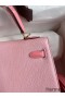 Hermes Kelly Sellier 25 Bicolor Bag in Rose Confetti and Lipstick Mysore Goatskin
