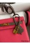 Hermes Kelly Sellier 25 Bicolor Bag in Rose Extremea nd Taupe Epsom Calfskin