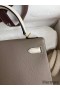 Hermes Kelly Sellier 25 Bicolor Bag in Taupe and Craie Epsom Calfskin