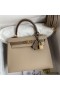 Hermes Kelly Sellier 25 Bicolor Bag in Trench and Taupe Epsom Calfskin