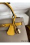 Hermes Kelly Sellier 25 Bicolor Bag in Trench and Yellow Epsom Calfskin