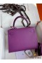Hermes Kelly Sellier 25 Handmade Bag In Anemone Epsom Calfskin