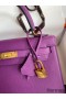 Hermes Kelly Sellier 25 Handmade Bag In Anemone Epsom Calfskin
