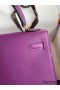 Hermes Kelly Sellier 25 Handmade Bag In Anemone Epsom Calfskin