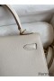 Hermes Kelly Sellier 25 Handmade Bag In Craie Epsom Calfskin