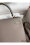 Hermes Kelly Sellier 25 Handmade Bag In Gris Asphalt Epsom Calfskin