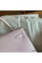 Hermes Kelly Sellier 25 Handmade Bag In Mauve Pale Epsom Calfskin