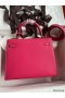 Hermes Kelly Sellier 25 Handmade Bag In Peach Epsom Calfskin