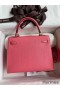 Hermes Kelly Sellier 25 Handmade Bag In Rose Lipstick Mysore Goatskin