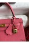 Hermes Kelly Sellier 25 Handmade Bag In Rose Lipstick Mysore Goatskin