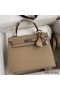 Hermes Kelly Sellier 25 Handmade Bag In Trench Epsom Calfskin