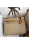 Hermes Kelly Sellier 28 Bicolor Bag in Trench and Gold Epsom Calfskin
