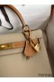 Hermes Kelly Sellier 28 Bicolor Bag in Trench and Gold Epsom Calfskin