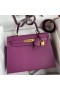 Hermes Kelly Sellier 28 Handmade Bag In Anemone Epsom Calfskin