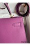 Hermes Kelly Sellier 28 Handmade Bag In Anemone Epsom Calfskin