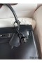 Hermes Kelly Sellier 28 Handmade Bag In Black Box Calfskin
