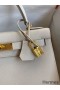 Hermes Kelly Sellier 28 Handmade Bag In Craie Epsom Calfskin