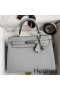 Hermes Kelly Sellier 28 Handmade Bag In Gris Mouette Epsom Calfskin