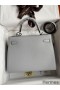 Hermes Kelly Sellier 28 Handmade Bag In Gris Mouette Epsom Calfskin