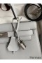Hermes Kelly Sellier 28 Handmade Bag In Gris Mouette Epsom Calfskin