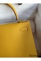 Hermes Kelly Sellier 28 Handmade Bag In Jaune Ambre Epsom Calfskin