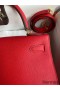 Hermes Kelly Sellier 28 Handmade Bag In Red Epsom Calfskin