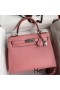 Hermes Kelly Sellier 28 Handmade Bag In Rose Confetti Epsom Calfskin